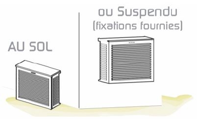 decoclim au sol ou suspendu