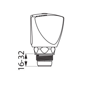 Tête à clapet universelle avec croisillon Gamma G Delabie