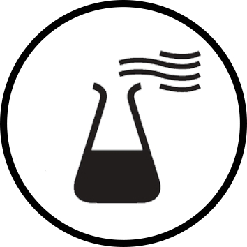 Pictogramme de la norme EN ISO 374-1 (protection contre les produits chimiques)