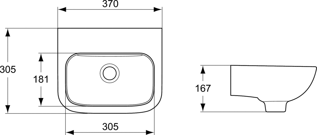 Lave-mains Matura 2 S213401 Porcher