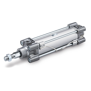 Vérin pneumatique ISO 15552 à tirants diamètre 40 double effet amortissement pneumatique élastique série C96 SMC