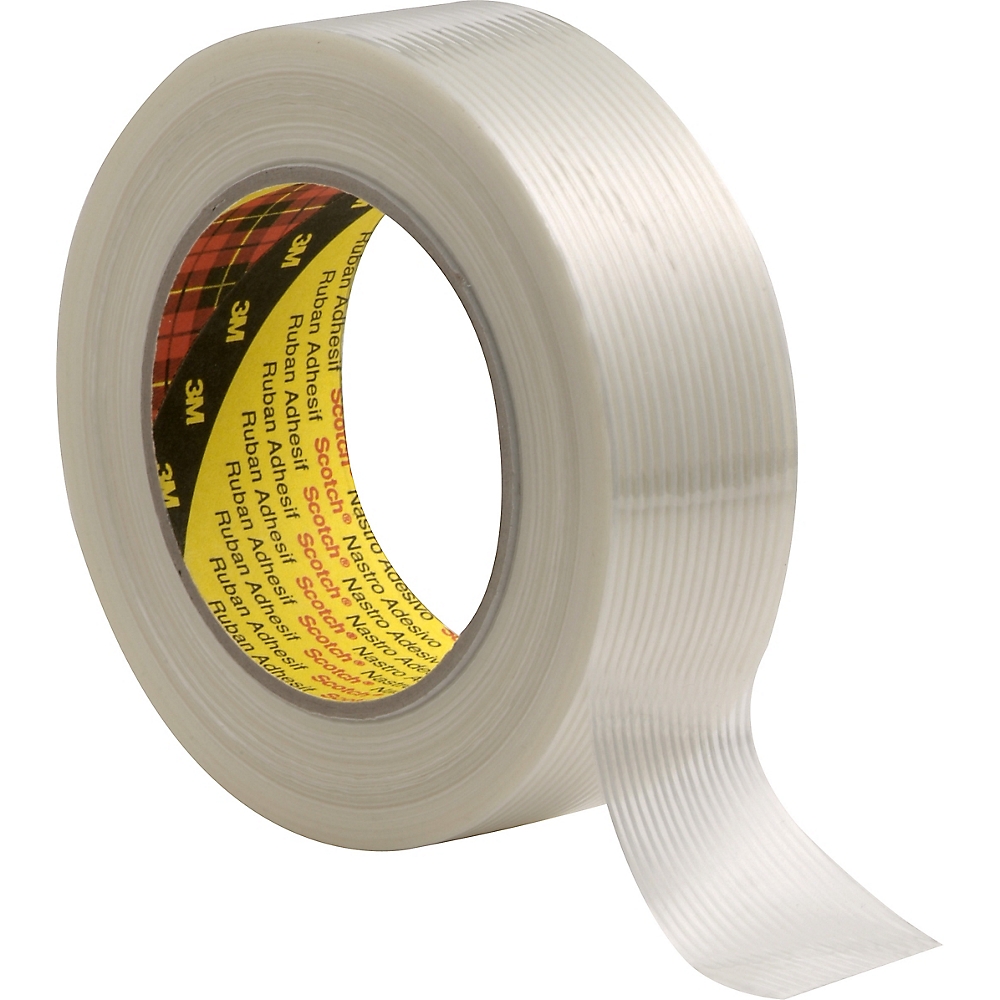 Ruban adhésif de renforcement et cerclage Scotch® 8956, Blanc, 19 mm x 50 m 3M