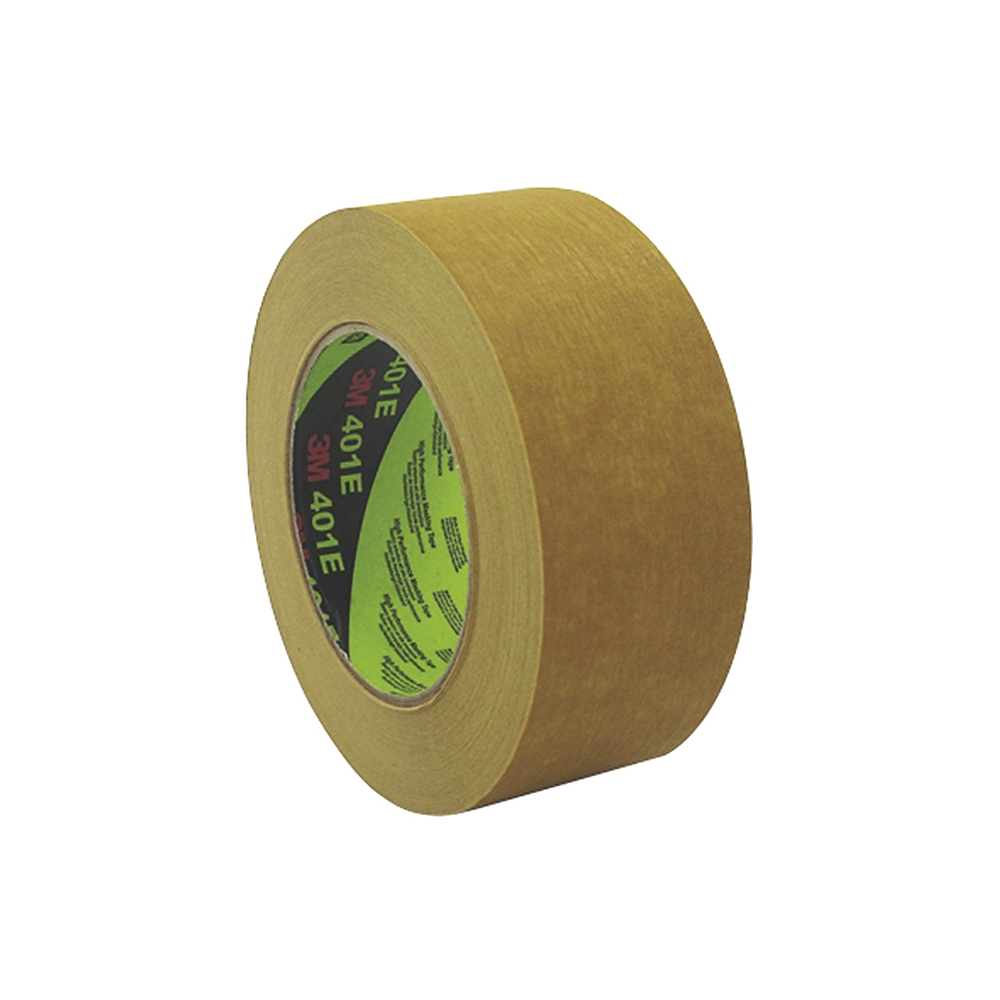 Ruban adhésif de masquage papier crêpé 401E brun 48 mm x 50 m 3M