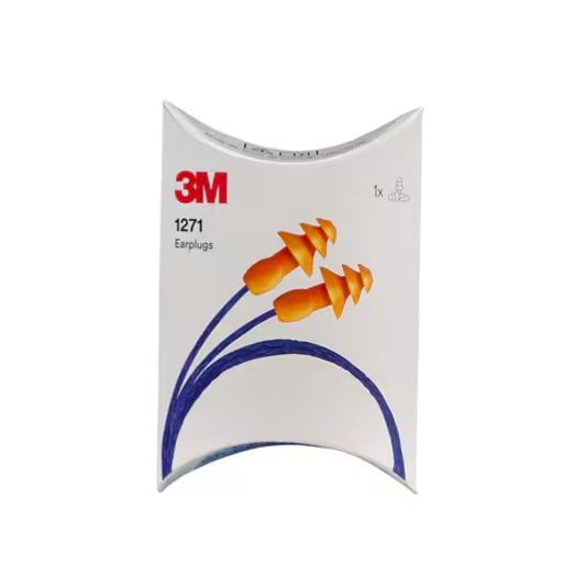 Boite de sachets individuels de bouchons antibruit réutilisables 1271 3M Protection
