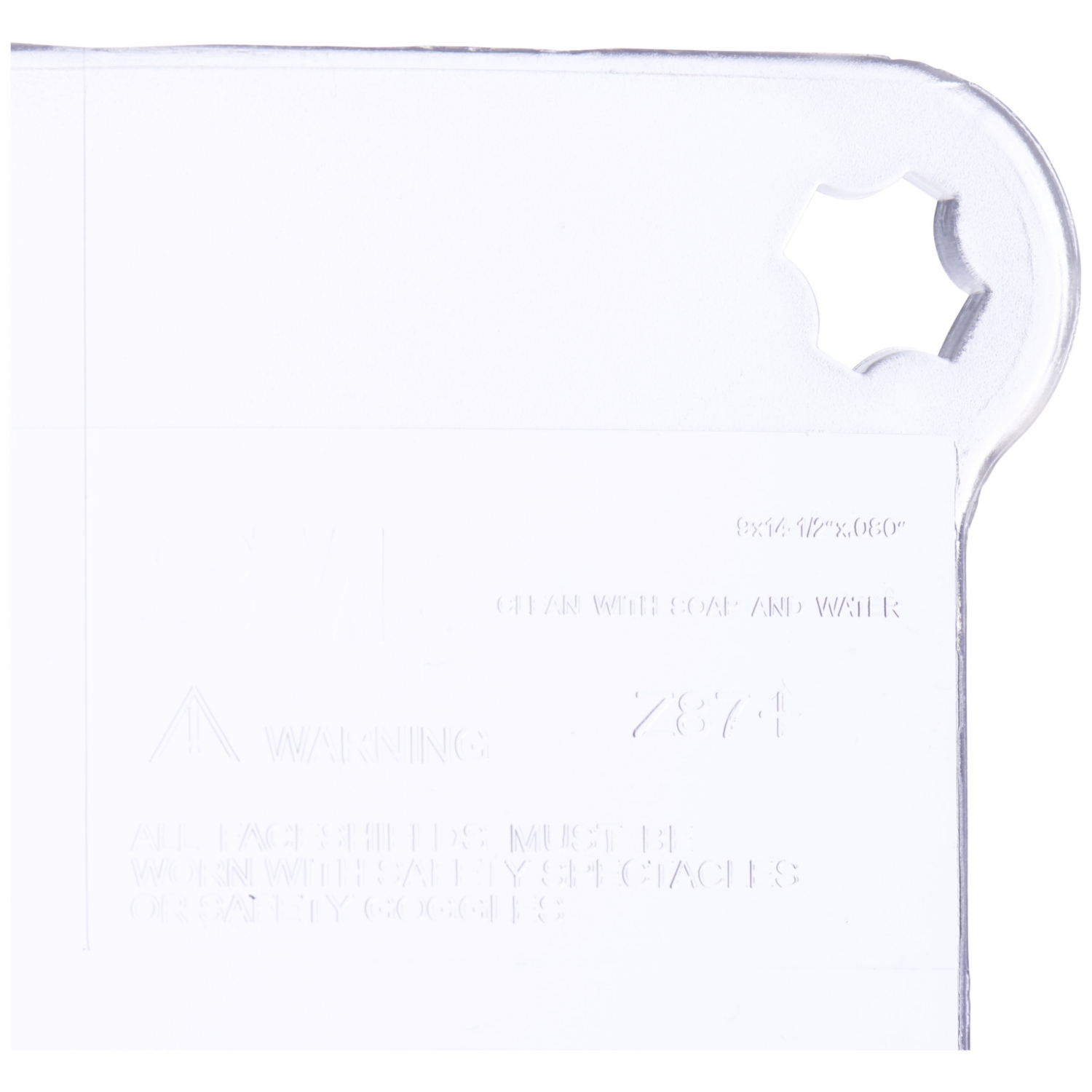 Ecran facial série WP pour casque de sécurité SecureFit et coiffe H8 3M