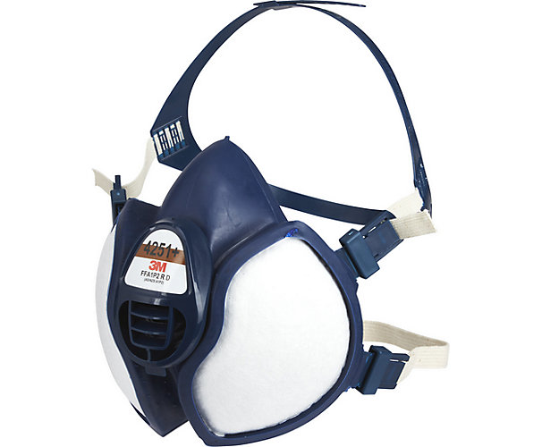 Demi-masque réutilisable avec soupape à filtres intégrés K4251+ - FFA1P2 R D 3M Protection