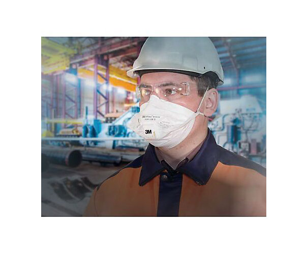 Masque jetable anti-poussière avec soupape Vflex 9161E - FFP1 NR D 3M Protection