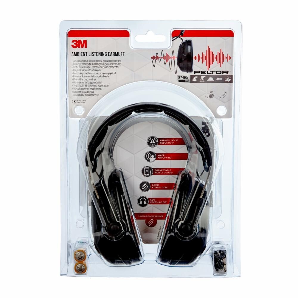 Ensemble de protecteur d’oreille Peltor M-985 SNR 26 dB 3M Protection