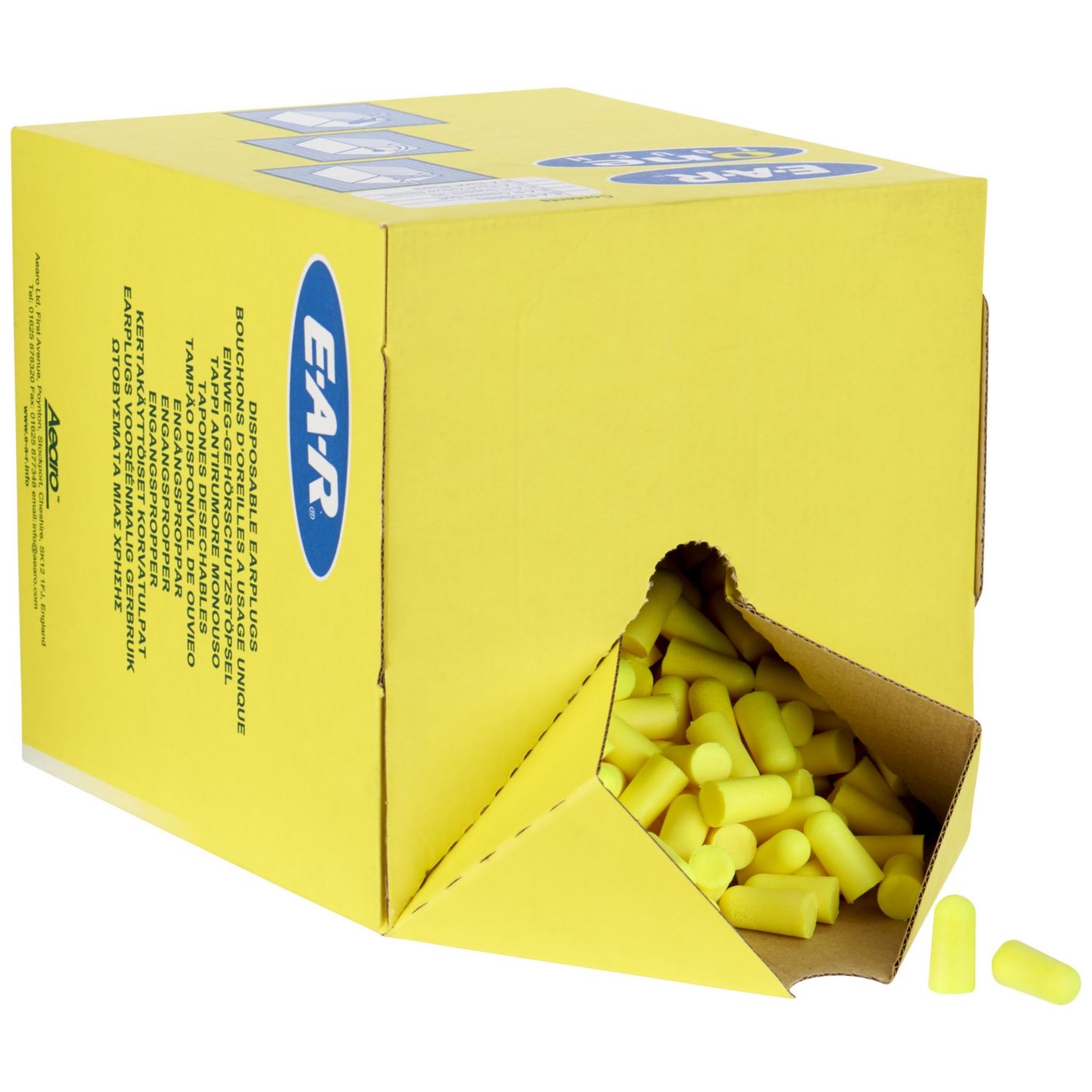  Recharge de bouchons antibruit à usage unique E-A-Rsoft Yellow Neons 