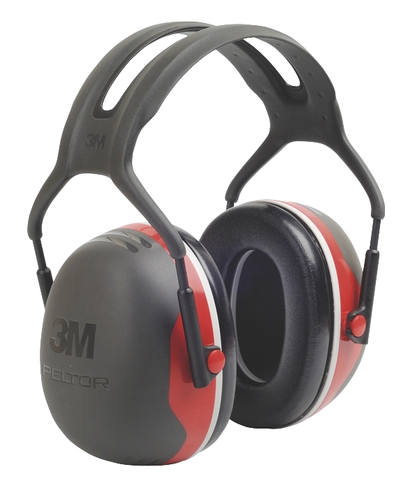 Casque antibruit rouge Série X avec serre-tête SNR 33 dB 3M Protection