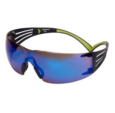 Lunettes de protection solaire SecureFit 400 bleu miroité anti-rayures anti-buée anti-UV 3M
