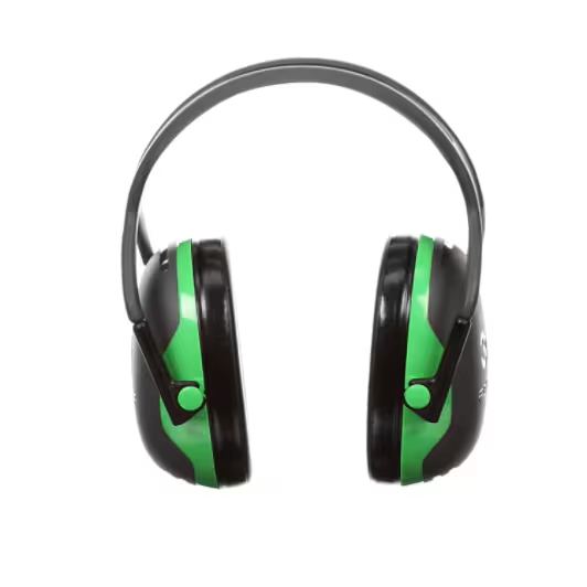 Casque antibruit vert Peltor série X avec serre-tête X1A SNR 27 dB 3M Protection