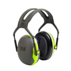  Casque antibruit vert fluo Peltor série avec serre-tête X4 X SNR 33 dB 