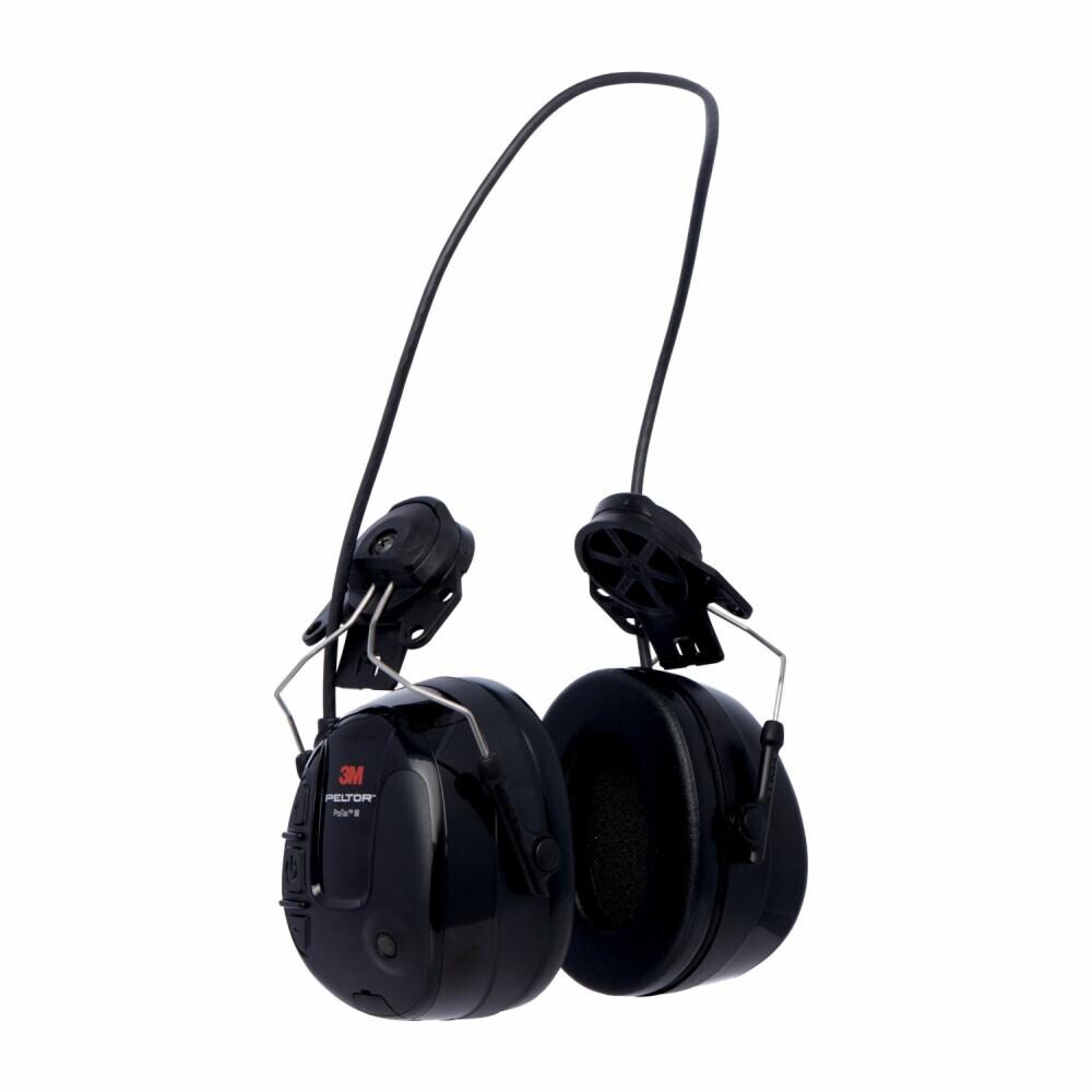 Coquilles antibruit noir Protac III avec attaches et serre-tête SNR 31 dB 3M Protection