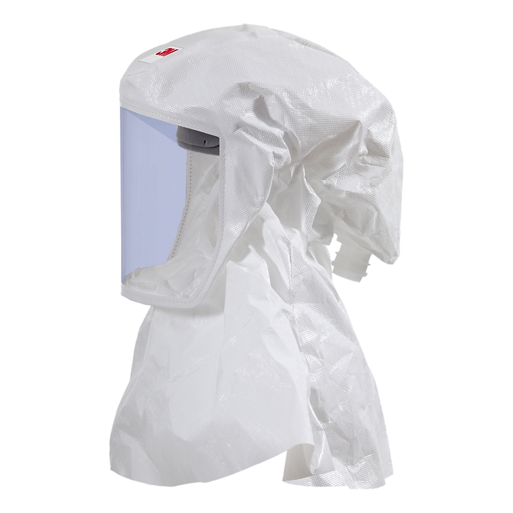 Cagoule légère blanche résistante aux produits chimiques Versaflo avec harnais standard 3M Protection