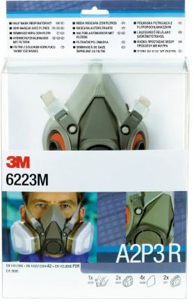 Demi-masque antigaz A2P3 6223M 3M