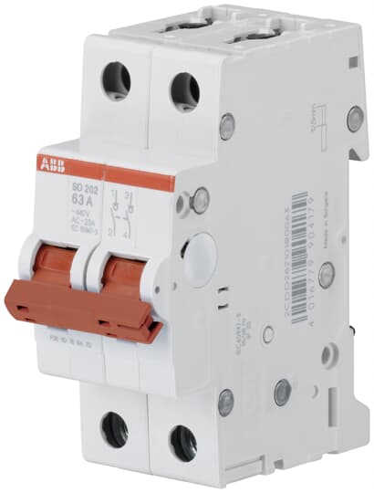  Interrupteur modulaire bipolaire SD202 2P à vis 