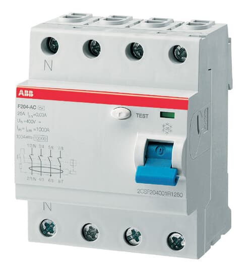 Interrupteur différentiel 4P raccordement à vis ABB