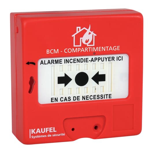Déclencheur manuel Rouge alarme incendie