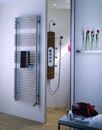 Radiateur sèche-serviettes Keva Spa chromé chauffage central Acova