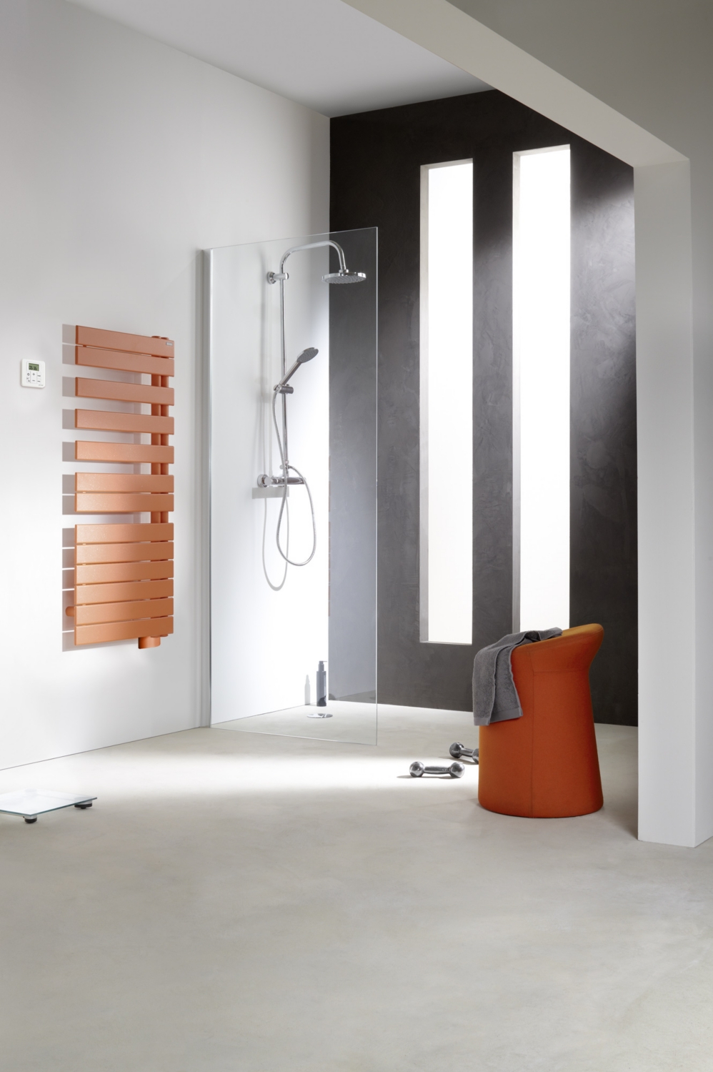 Sèche-serviettes électrique Fassane spa mât à gauche Acova