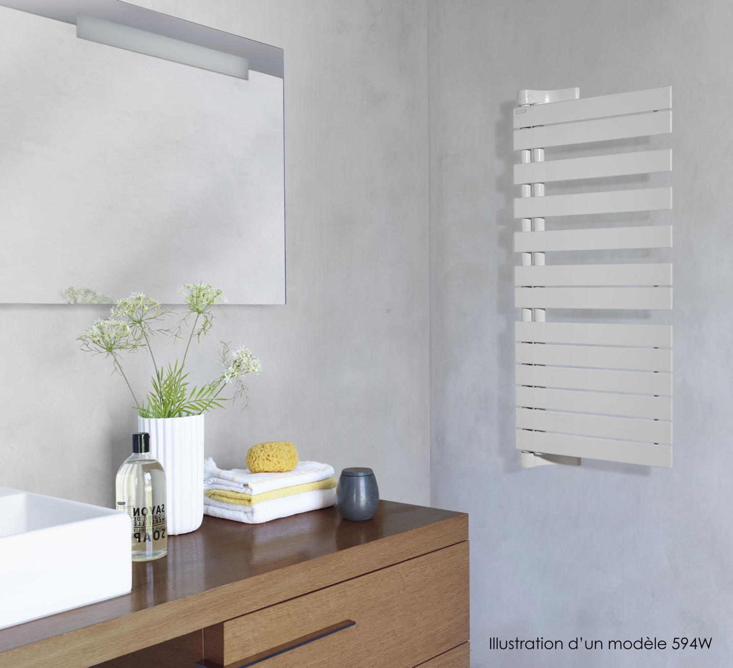 Radiateur sèche-serviettes Fassane Spa Twist - Gauche Acova