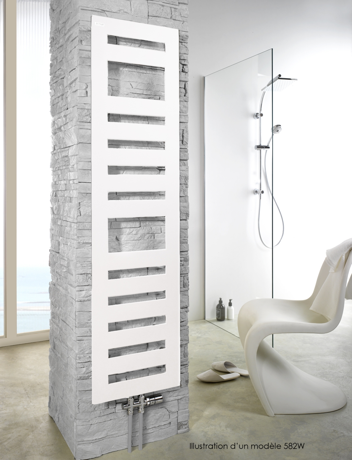 Radiateur sèche-serviettes eau chaude Karena Spa Acova
