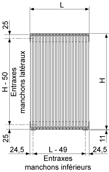 Radiateur Striane Vertical simple Acova