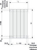 Radiateur Fassane Vertical double Hxd hauteur 1600 Acova