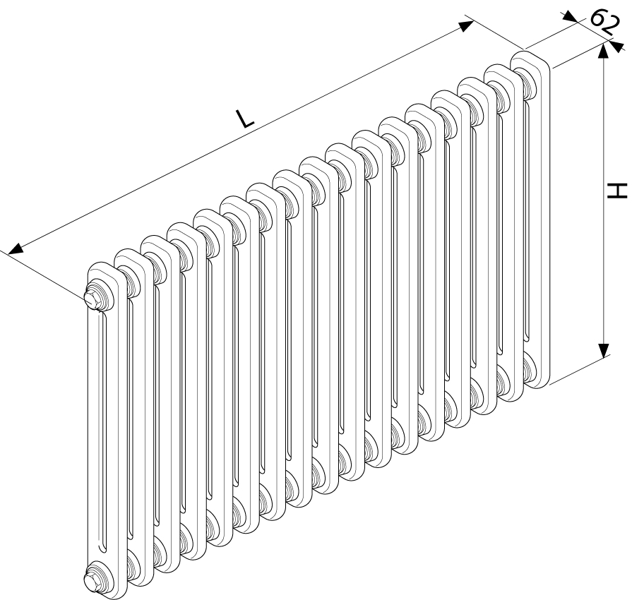 Radiateur Vuelta MCV vertical Acova