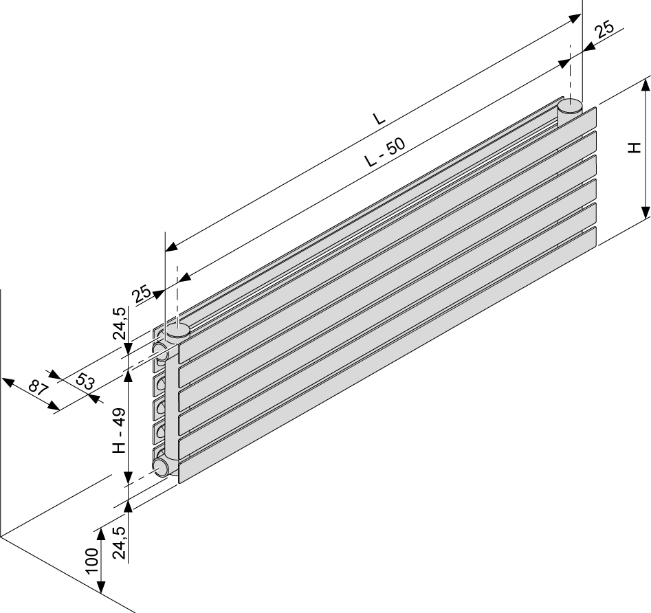 Radiateur Altaï Horizontal double Acova