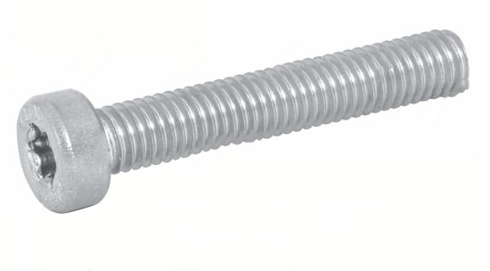 Vis métaux tête cylindrique TC Torx filetage métrique total Inox A2 norme iso 14580