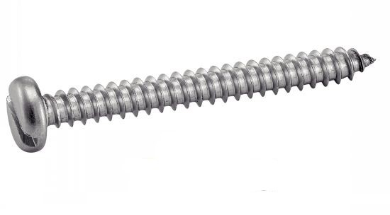 Vis à tôle tête cylindrique large fendue inox A2 Acton