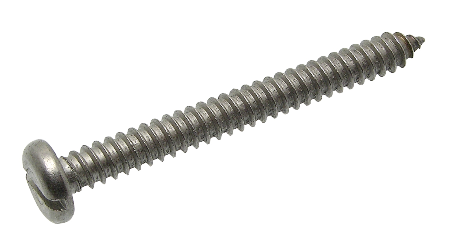 Vis tôle tête cylindrique large fendue inox 4,8x38 Acton