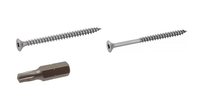 Coffret de 1660 vis à bois fraisée torx inox + embouts Acton