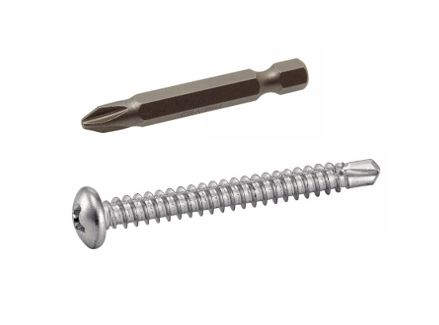 Coffret 2054 pièces - vis autoperceuses TC phillips + embouts Acton