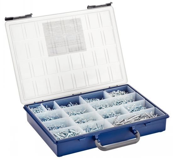 Coffret 2104 pièces - vis autoperceuses TC + TF phillips + embouts