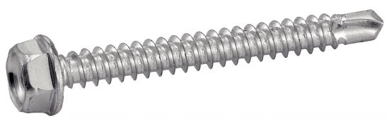  Vis autoperceuse tête hexagonale embase crantée - TH - Acier électro-zingué 