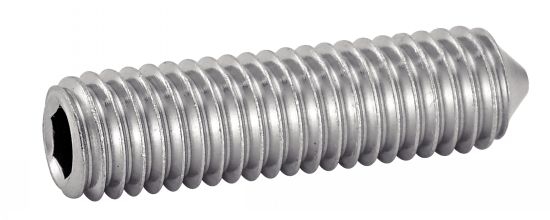 Vis sans tête hexagonale creuse bout pointeau - STHC - Inox A2 Acton