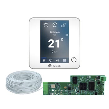 Pack thermostats Blueface Zero filaire + Webserver cloud Wifi Airzone