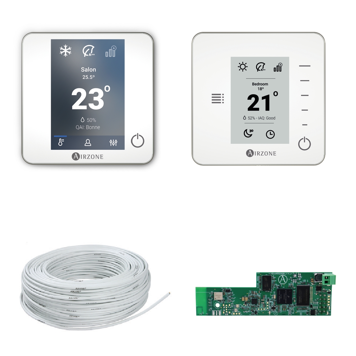 Pack thermostat Blueface Zero + Think + Webserver cloud Wifi Airzone