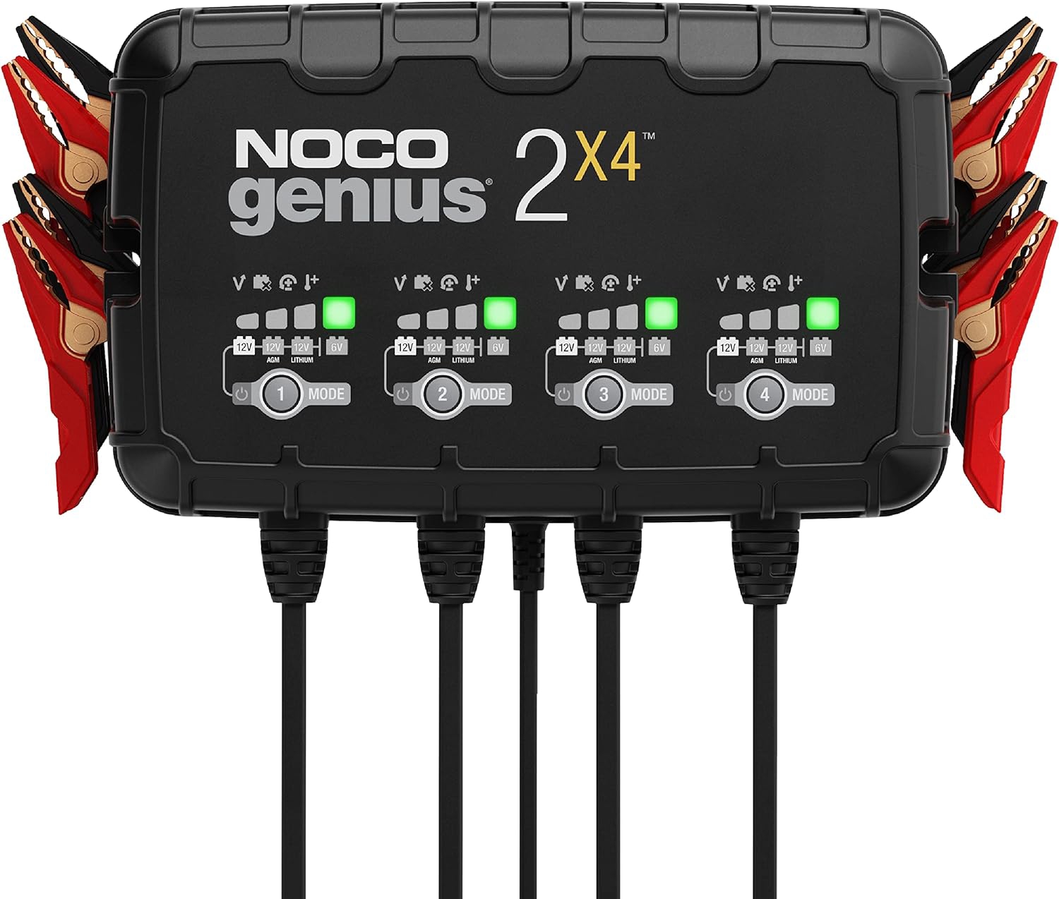 Chargeur Noco Genius 4 banques 8 A 6 et 12 V Akku