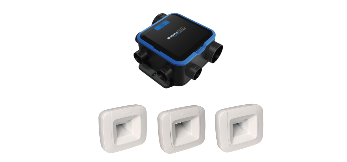 Kit VMC simple flux EasyHOME Hygro Compact Premium MW' + Bouches BDH