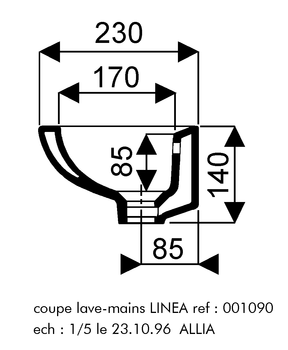 Lave-mains Linéa 109000000 Geberit