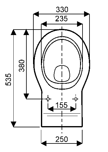 Cuvette WC suspendue Bambini Geberit