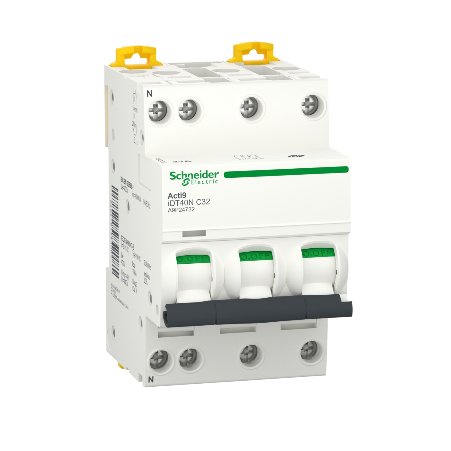 Disjoncteur iDT40N 3P+N - Courbe C - 10 kA Schneider Electric