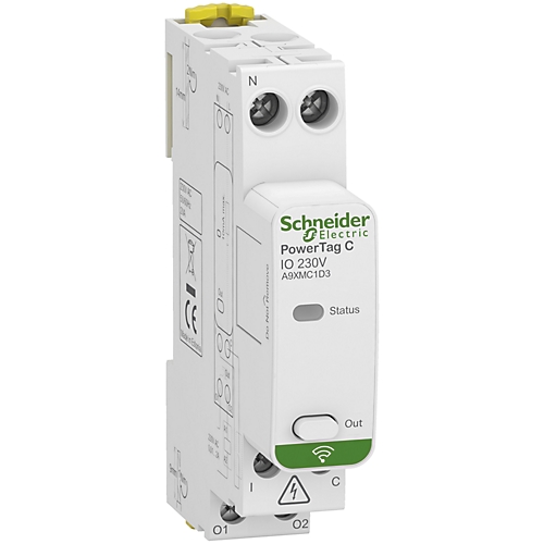 Capteur contacts radio-fréquence modulaire 1 entrée 1 sortie PowerTag C Schneider Electric