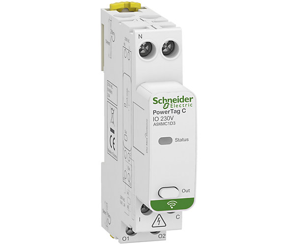 Capteur contacts radio-fréquence modulaire 1 entrée 1 sortie PowerTag C Schneider Electric