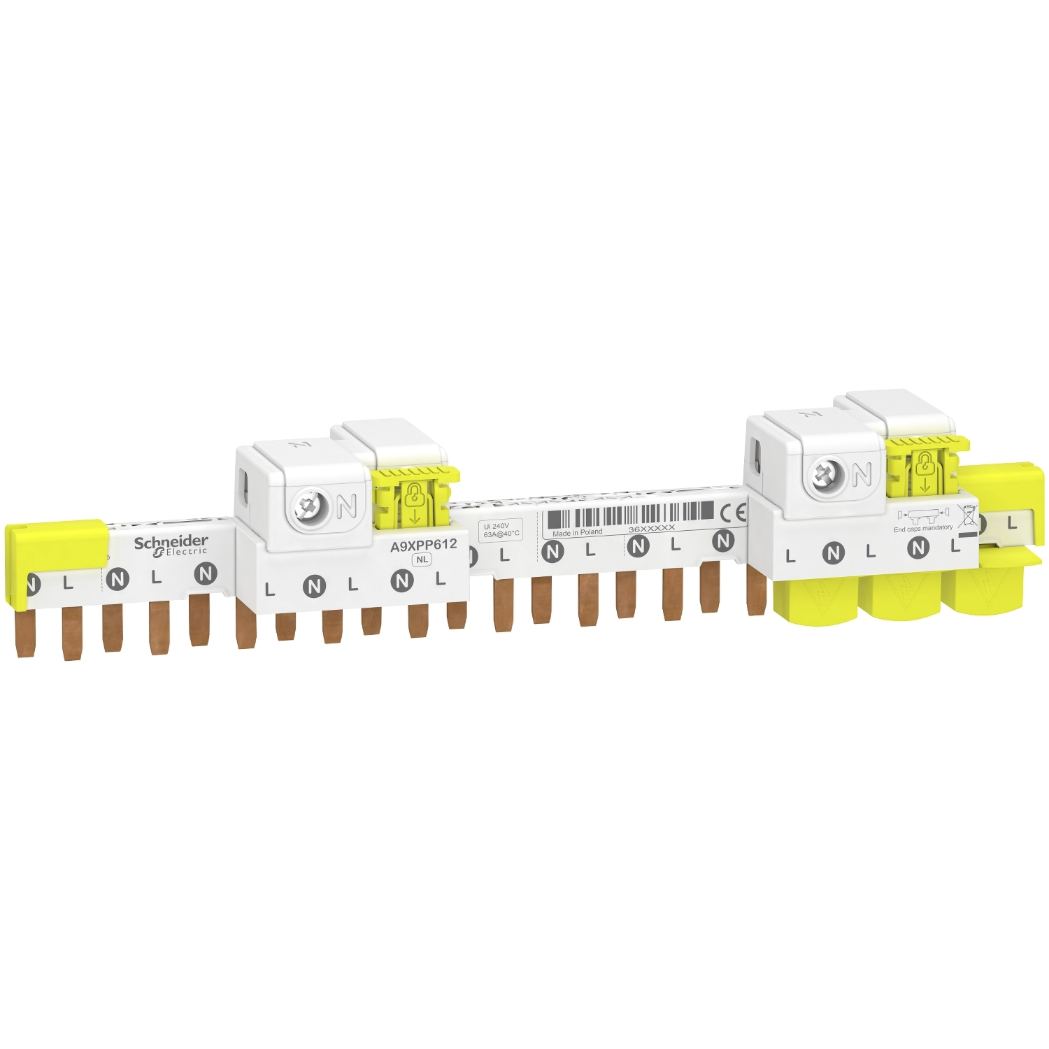 Peigne avec connecteur Acti9 iDT40 - 3P+N Schneider Electric