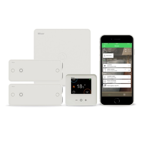 WISER Kit thermostat connecté pour radiateurs électriques Génération 2